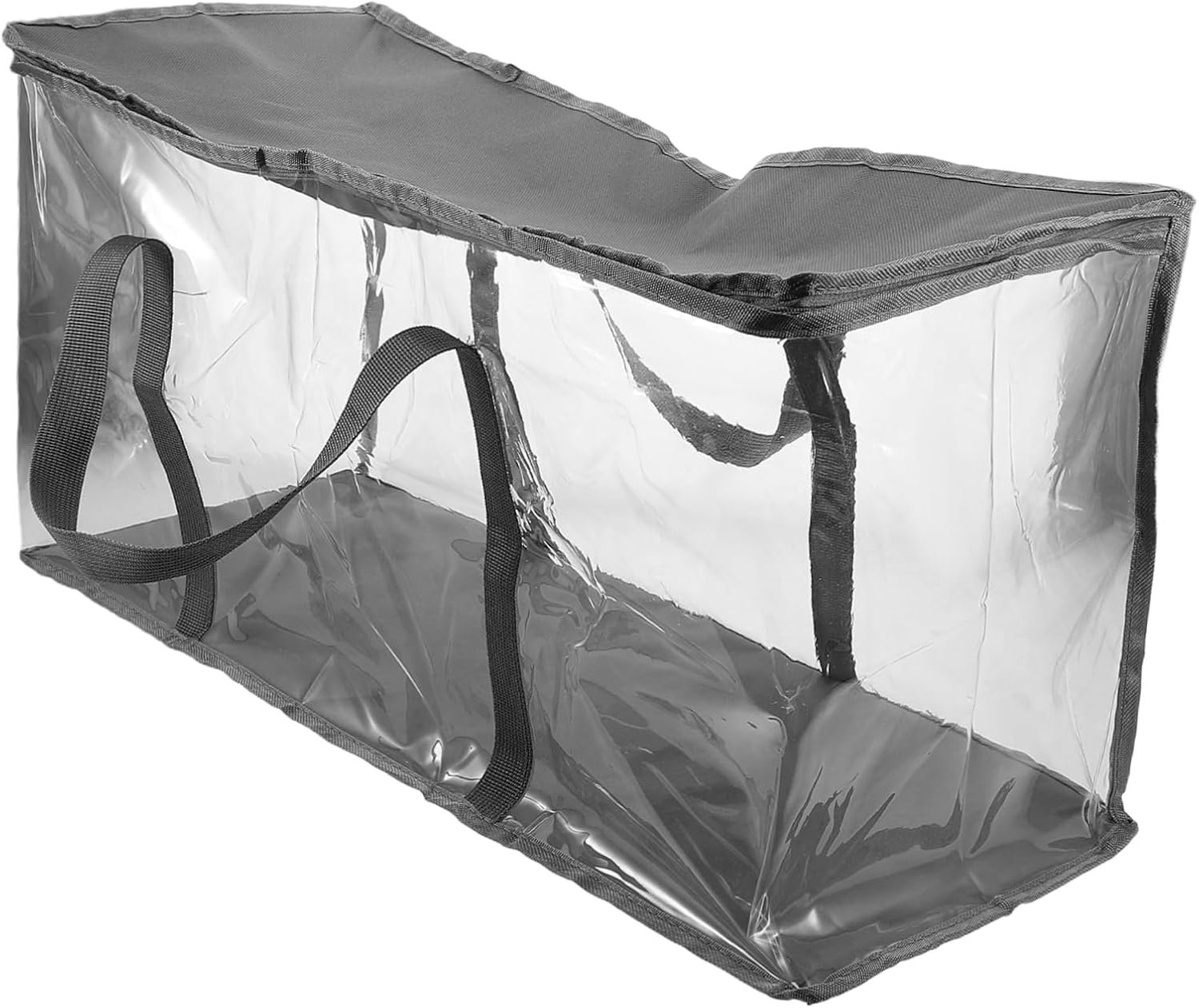 Happyyami Opvouwbare Boekendoos met Handvatten Waterdichte Transparante Opbergbox voor Boeken Speelgoed Kleding Ruimtebesparend Ontwerp voor Slaapkamer Klaslokaal Studentenkamer