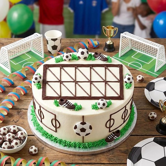6 stuks zeshoekige koekjessnijderset, 6 maten snijders voor voetbal taartdecoraties koekjessnijders voor doe-het-zelf ambachtelijke desserts bakgereedschap — afbeelding 3
