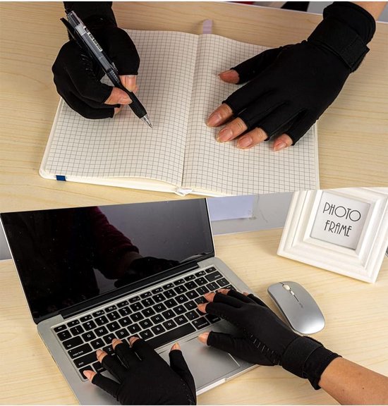 Compressiehandschoenen - Koper - L - XL - Kopervezelmateriaal voor Artritis en Peesontsteking — afbeelding 4
