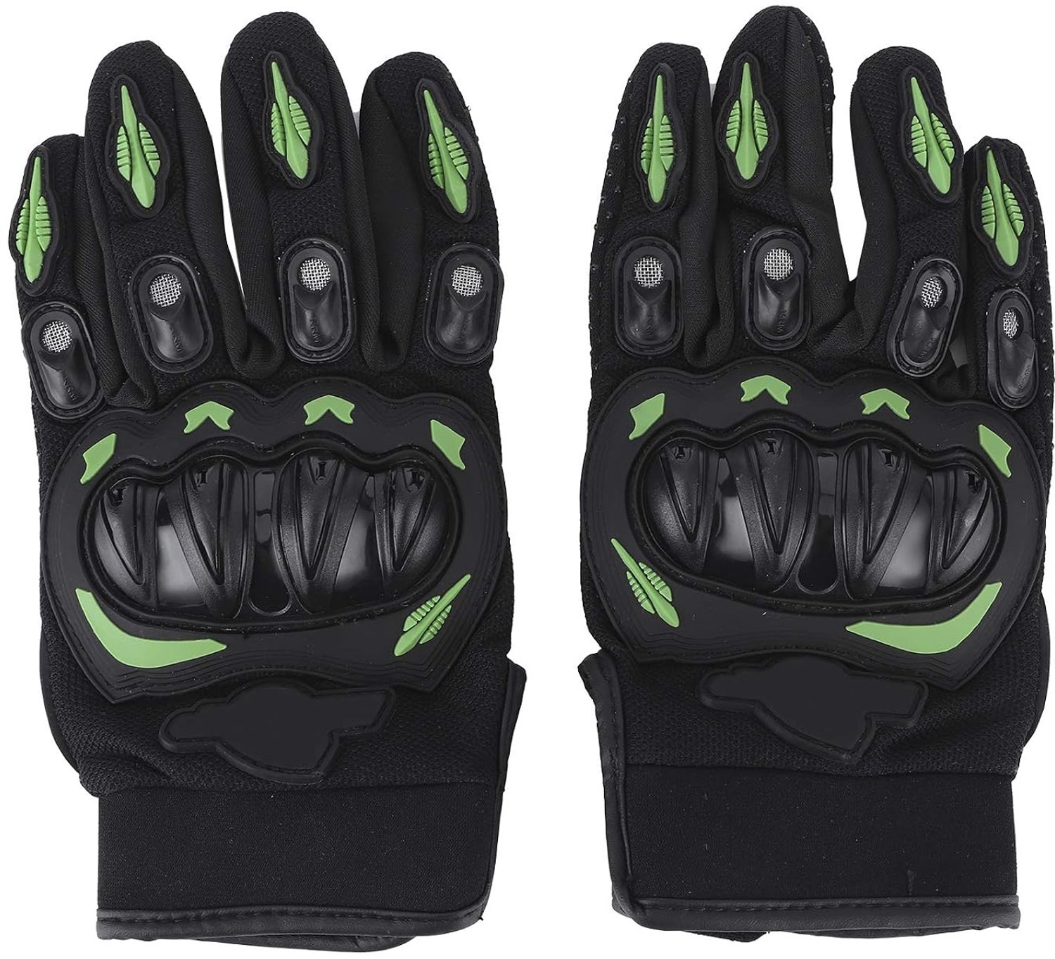 Paar Rijhandschoenen Outdoor Touchscreen Motorracen voor Heren Dames Zwart en Groen M