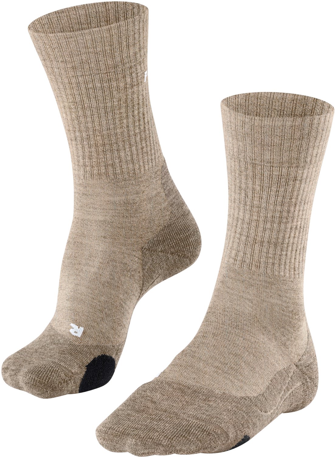 FALKE TK2 Wool anti-blaar dik wol functioneel materiaal wandelsokken heren Beige