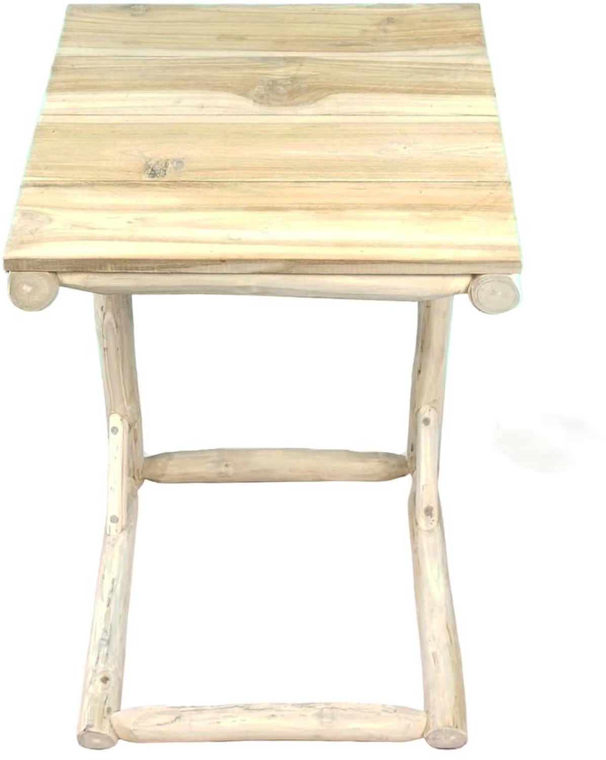 Van der Leeden bijzettafel teakhout naturel 40 x 66 cm
