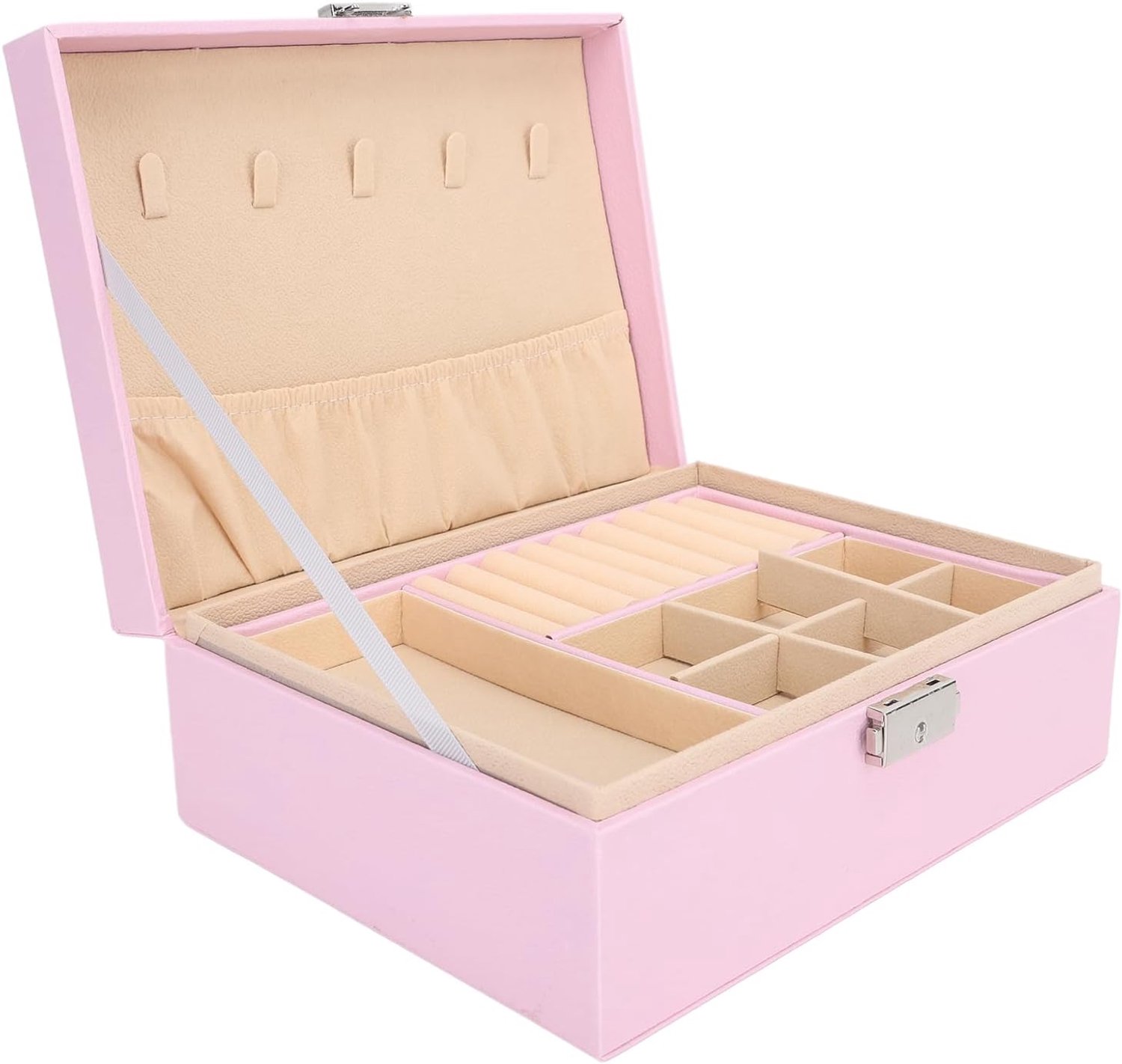 Sieradenopslagorganisator, Prachtige Elegante PU met Grote Capaciteit voor Kleedkamer voor Slaapzaal voor Kleedkamer