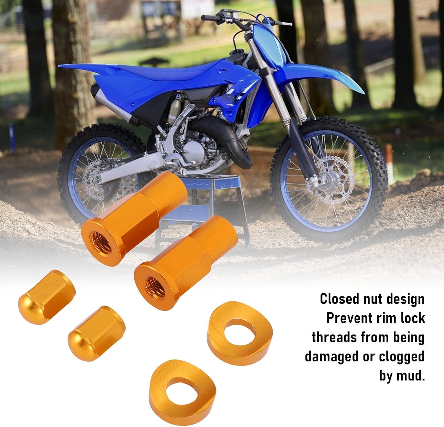 Velgborgmoer Afstandsset, Motorfiets van Aluminiumlegering (GOLD)