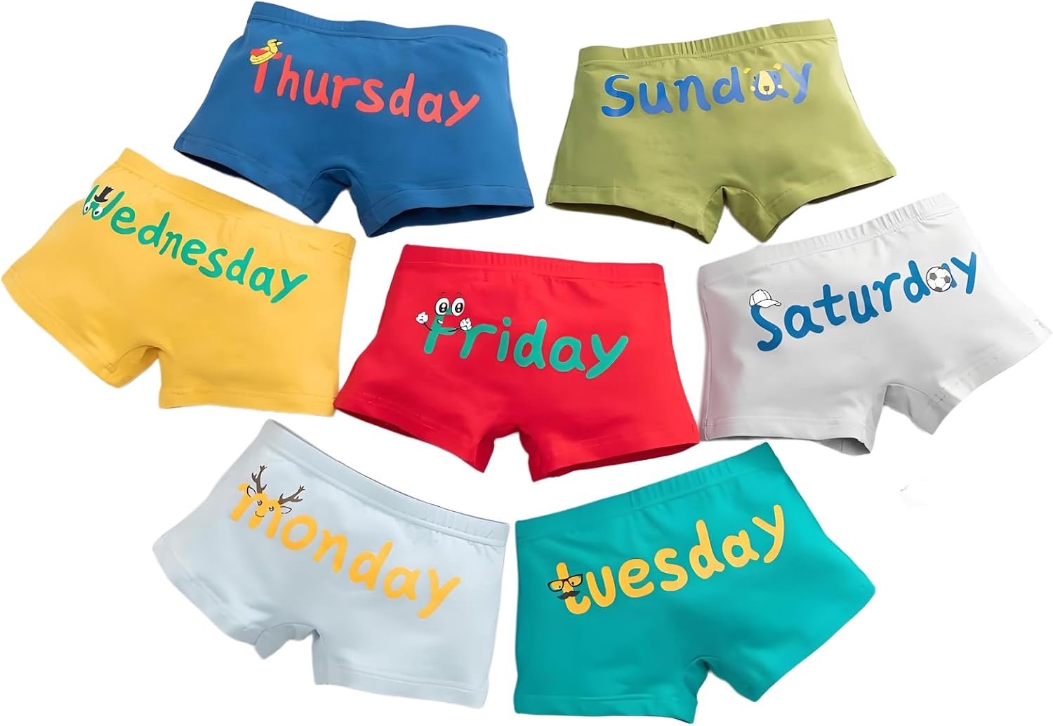 Boxershorts voor jongens, ondergoed, jongens, boxers, tagless peuter, jongens, katoen, 5-pack, zachte trainingsbroek voor kinderen