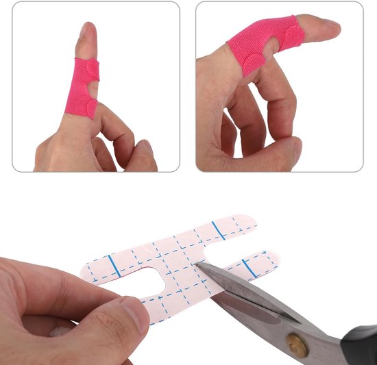 20 Stuks Golftape voor Vingers, Voorgesneden Kinesiotape Ademend Golftape Vingers Geschikt voor Klimmen Honkbal Voetbal en Andere Buitensporten (4 Kleuren) — afbeelding 5