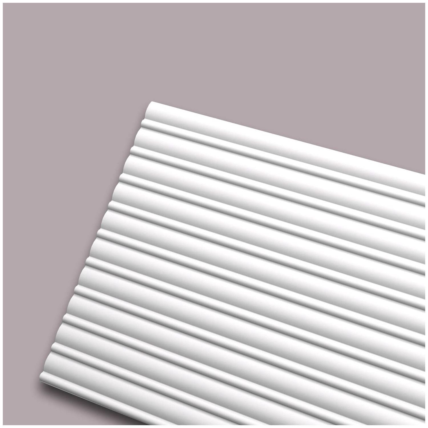 3d muurpaneel NMC CANOPÉE MIX 2600 WALLSTYL Noel Marquet Muurbekleding Akoestisch paneel Decorative element Wandlijst Lijstwerk Sierlijst modern design wit 2,6 m