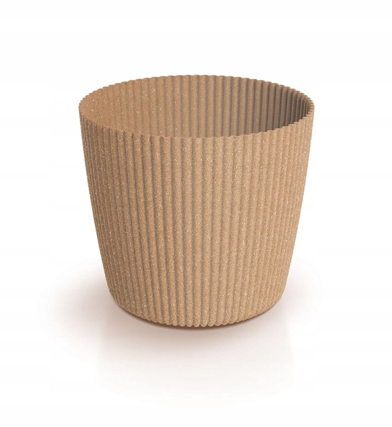 Milly Round Eco Wood Pot 17cm Natuurlijk Hout