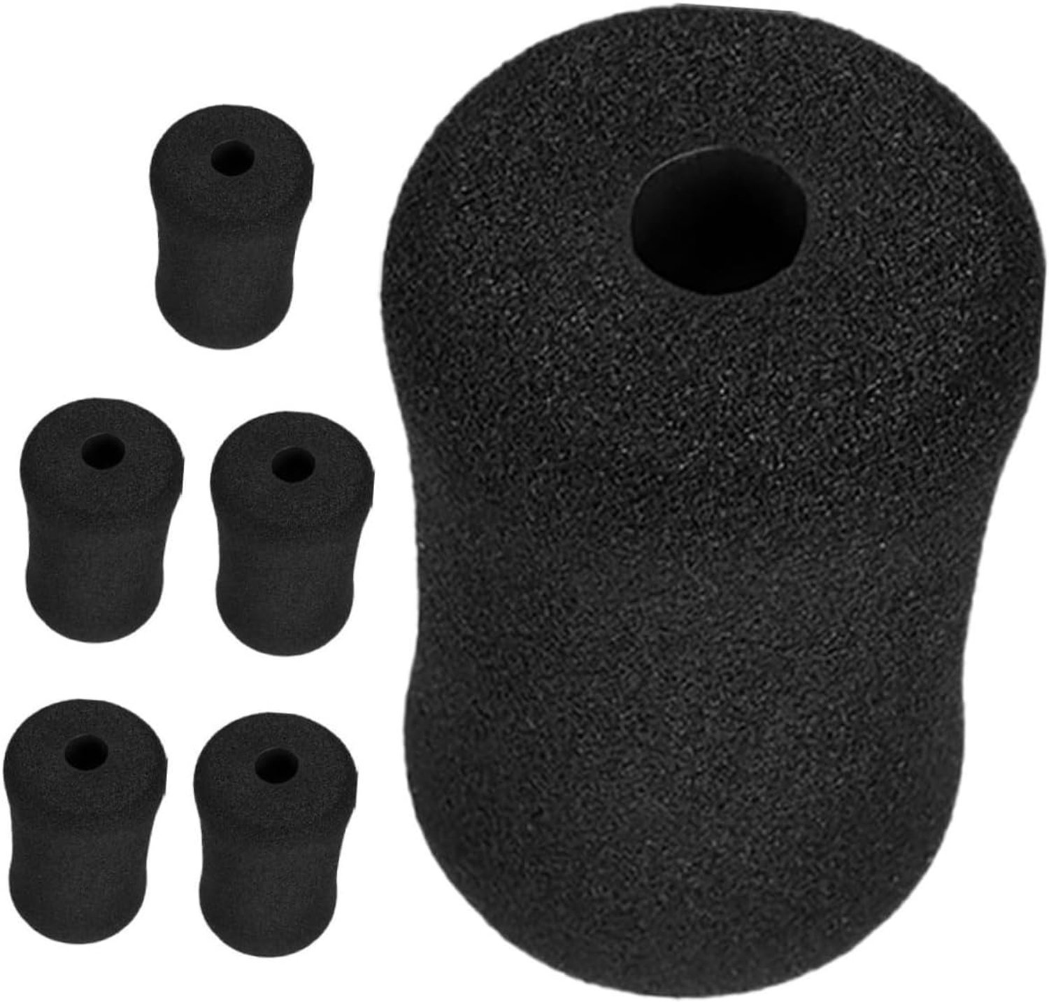 Happyyami 6stuks Antislip Foam Voetpads Voor Gewichtbank Fitnessapparatuur Verstelbare Universele Schuimrollers Voor Bequeme Leg Extensions Oefeningen