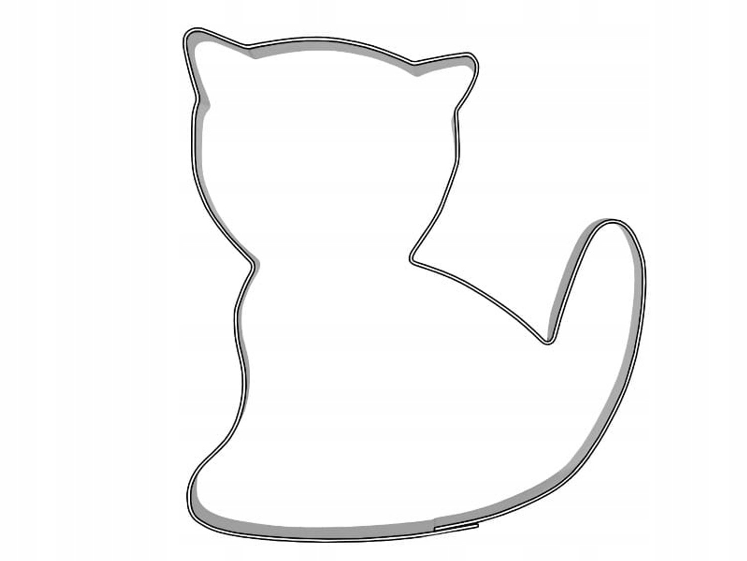 Kattenkoekjesvorm 9,8 cm - Metalen uitsteker voor koekjes en decoraties