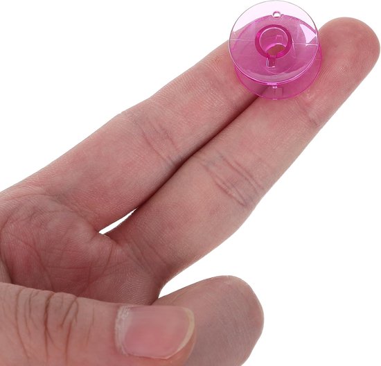 50 Stuks Gekleurde Plastic Naaimachine Spoelen met Opbergdoos Krasbestendige Gladde Draadspoelen voor Brede Compatibiliteit voor Quiltmachines Willekeurige Kleur — afbeelding 5