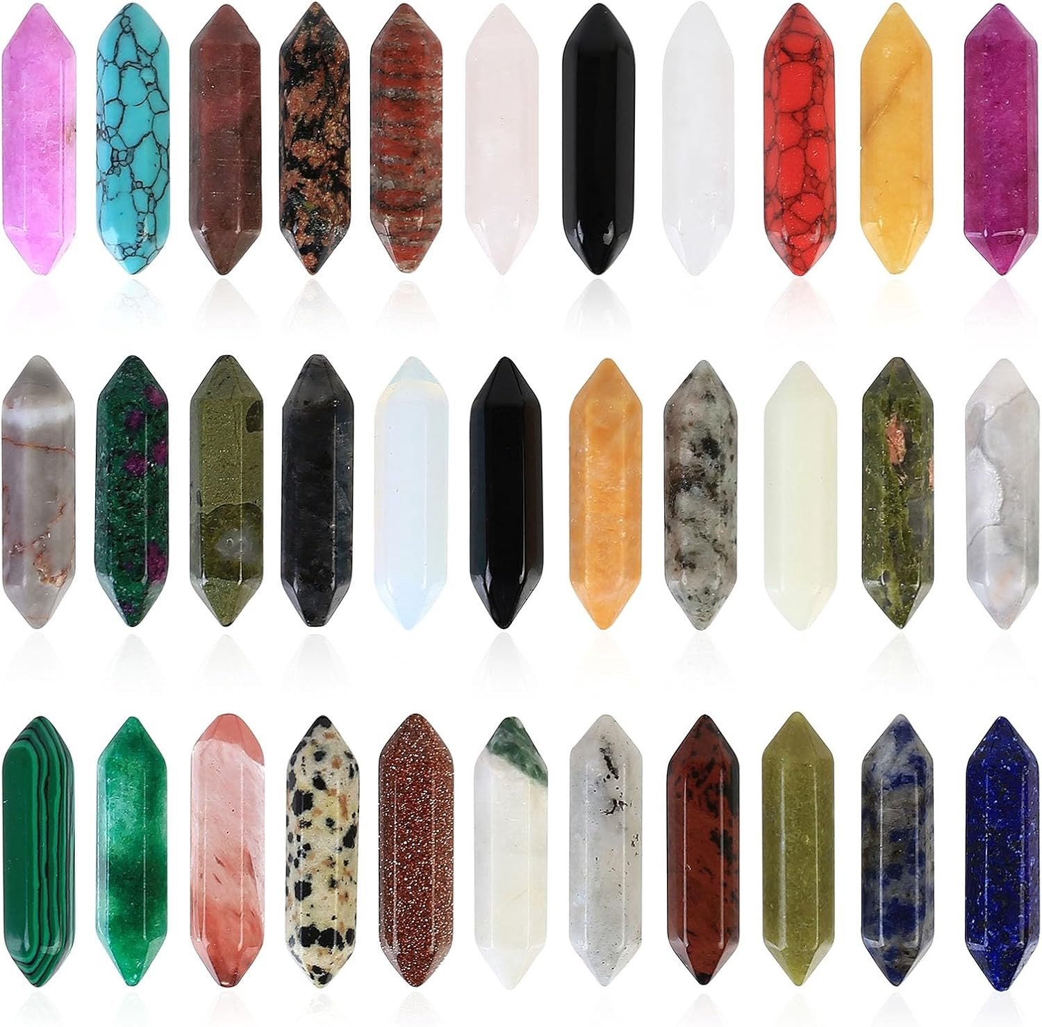 Healing Crystal Set van 20 Stuks - Kristallen en Edelstenen voor Reiki, Meditatie en Energiehealing