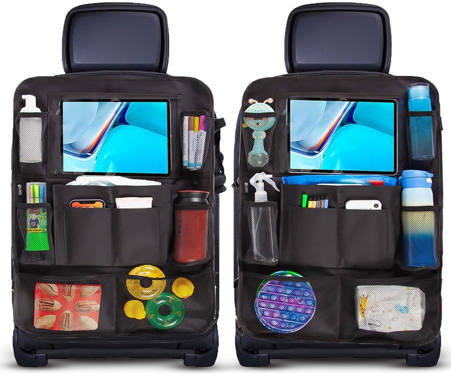 Universele Auto Organizer (1 stuk) met Tablet Houder - Zwart