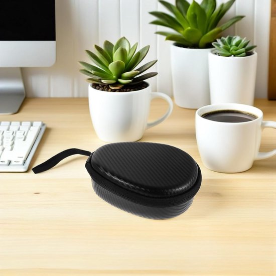 2 Stuks Neopreen Earbuds Case Draagbare Hoofdtelefoon Organizer Met Microfoonzakje Compacte Bescherming Voor Neckband Oordopjes Handige Reisaccessoire Sleutelhanger — afbeelding 4