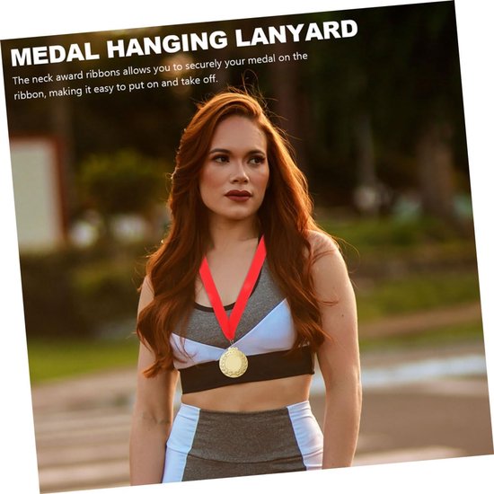 12stuks Medaille Lanyards Decoratieve Medaille Ribbons Voor Sportevenementen Lichtgewicht Gebruiksvriendelijk Voor Ceremonies Feestjes Met Veiligheidshaken — afbeelding 2
