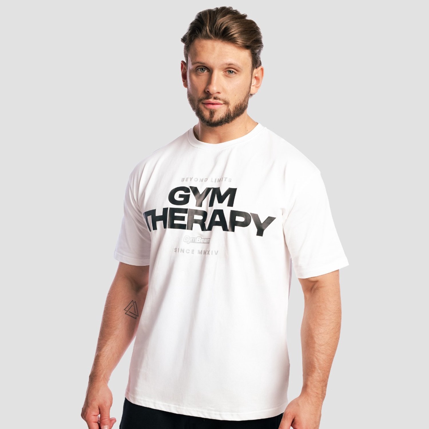 GymBeam Gym Therapy T-shirt Wit L