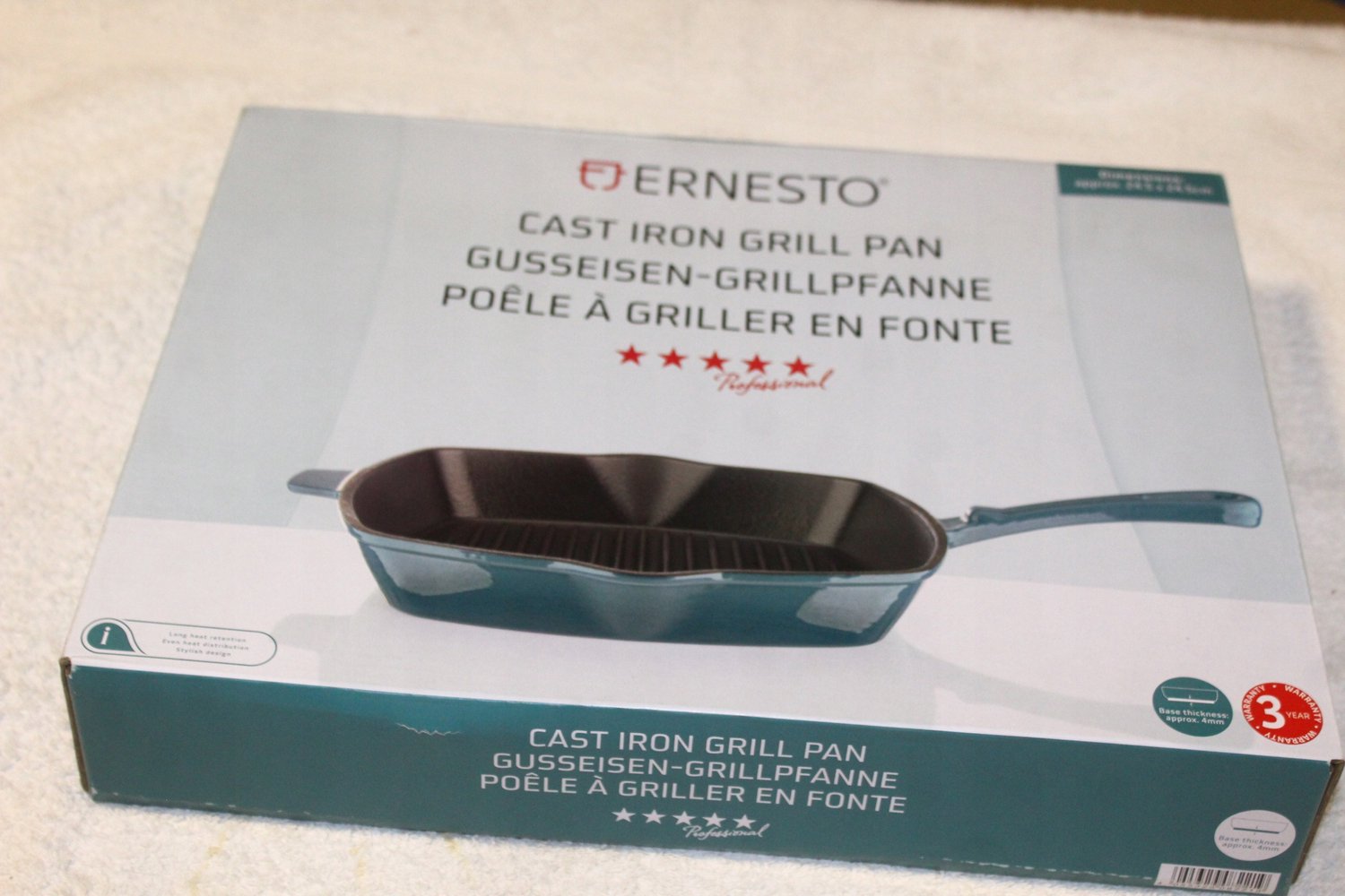 Ernesto Gietijzeren Grillpan 24 cm - Geschikt voor Inductie