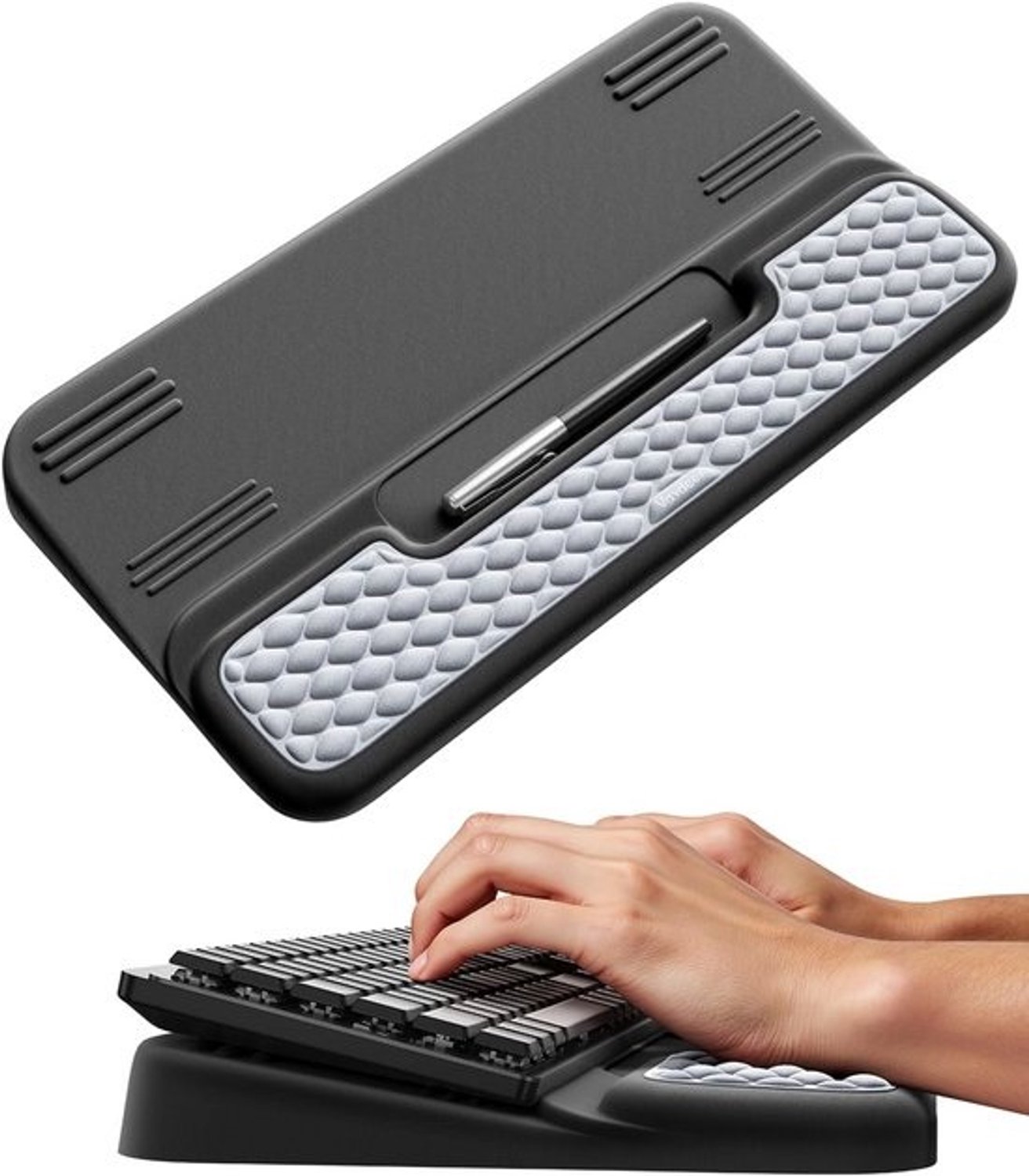 Ergonomische toetsenbordhouder met polssteun - voor comfortabel typen en gamen