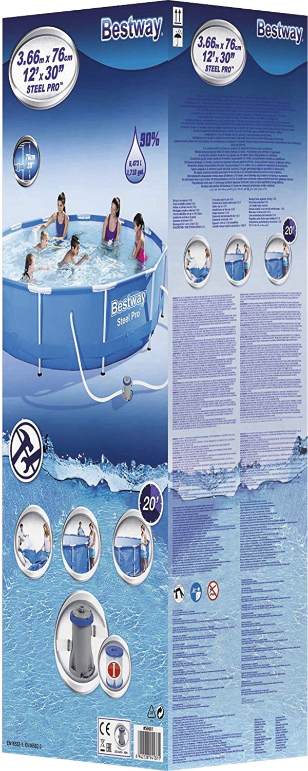 Bestway Steel Pro MAX zwembad Sirocco - Ø 366 x 76 cm