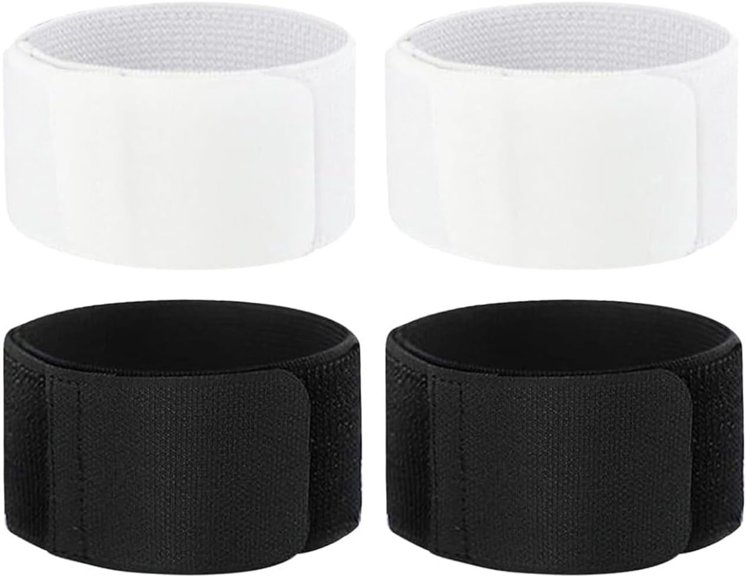 Scheenbeschermerhouders - Zwart - 32 x 5 cm - Elastisch Nylon - Voor Sporters
