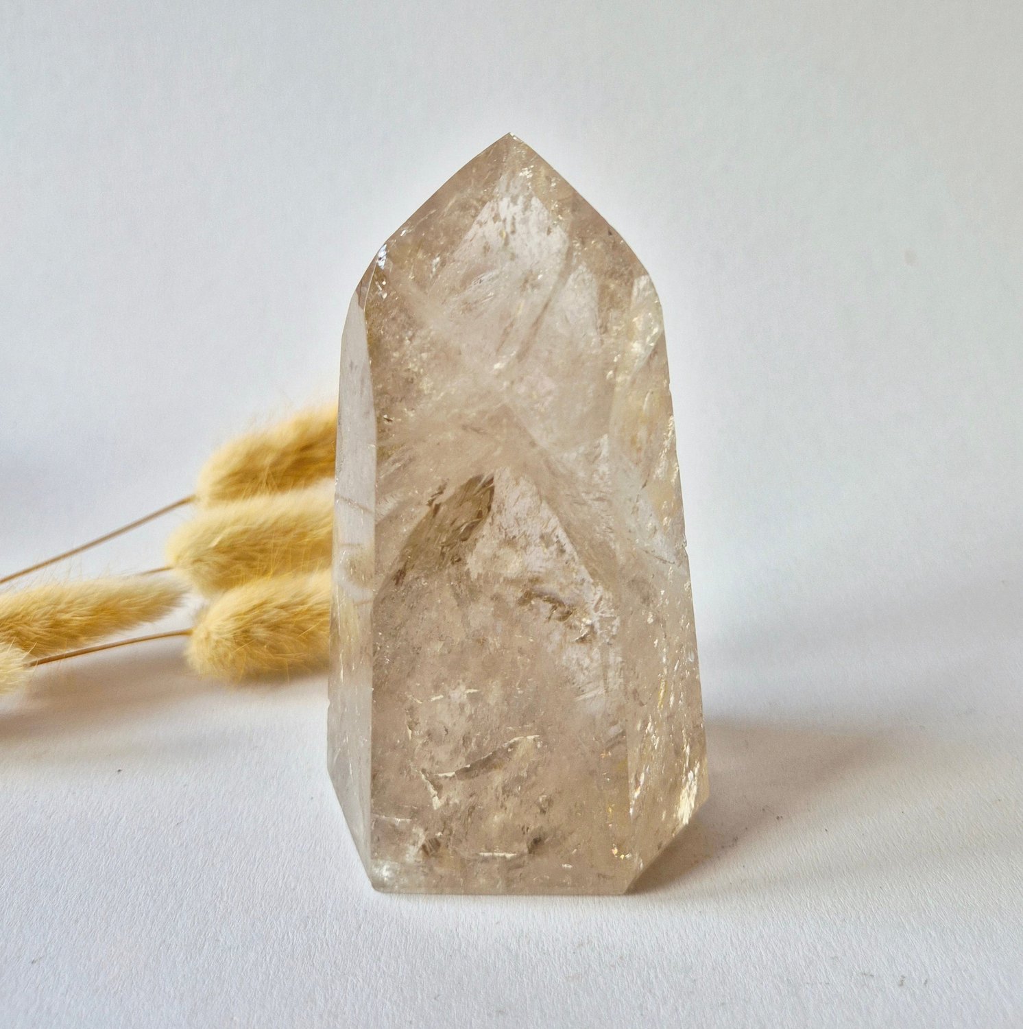 Moonlight Gemstones High Quality Rainbow Smoky Quartz XL – Brazilië – 354 g Meerkleurig