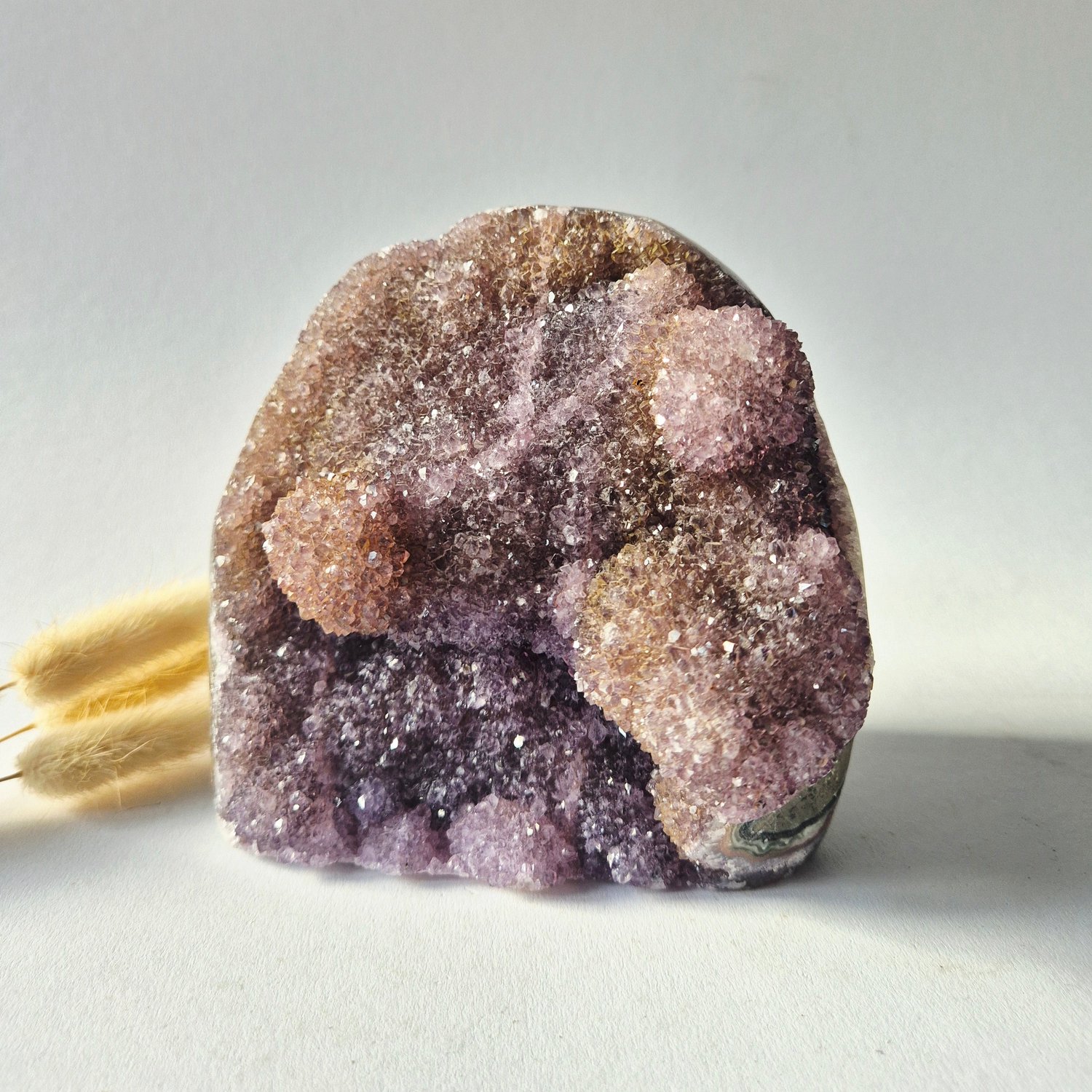 Moonlight Gemstones Amethist Stalactite Flower Geode – 1657 g Meerkleurig