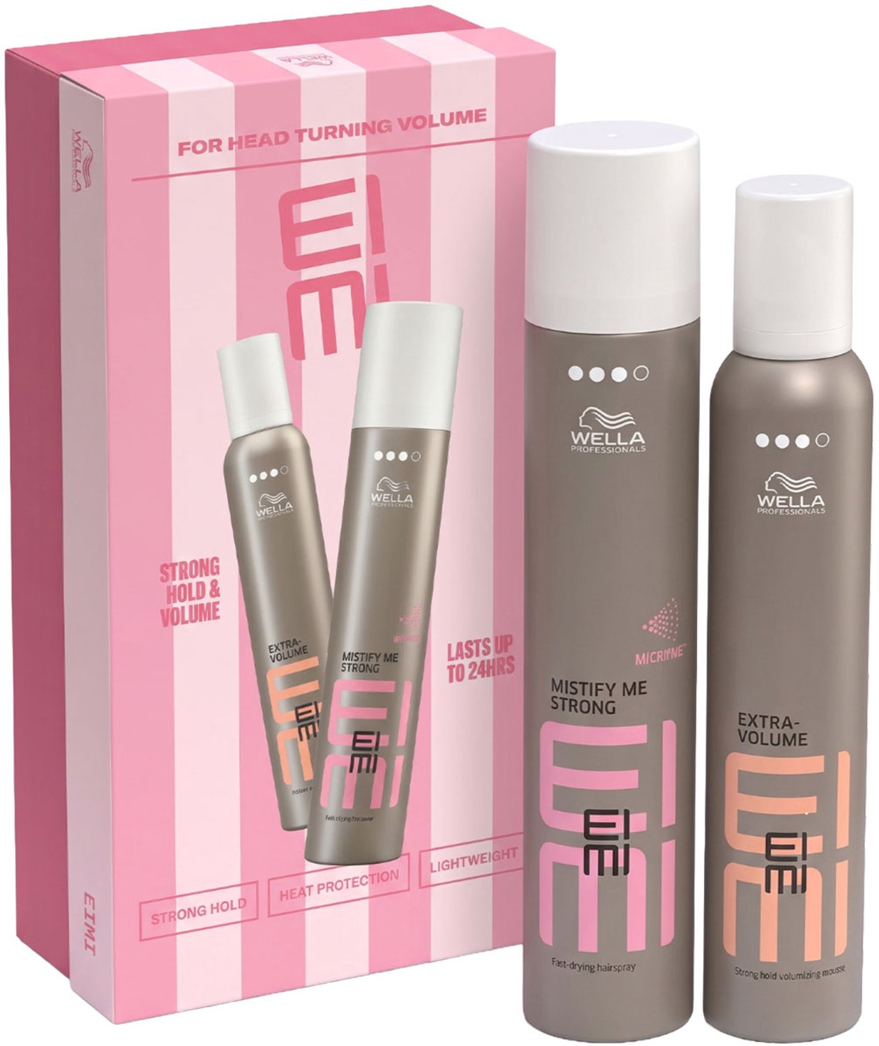 Wella Professionals EIMI Gift Box - Giftset - Cadeauverpakking - EIMI Extra Volume 300ml & EIMI Mistify Strong 300ml