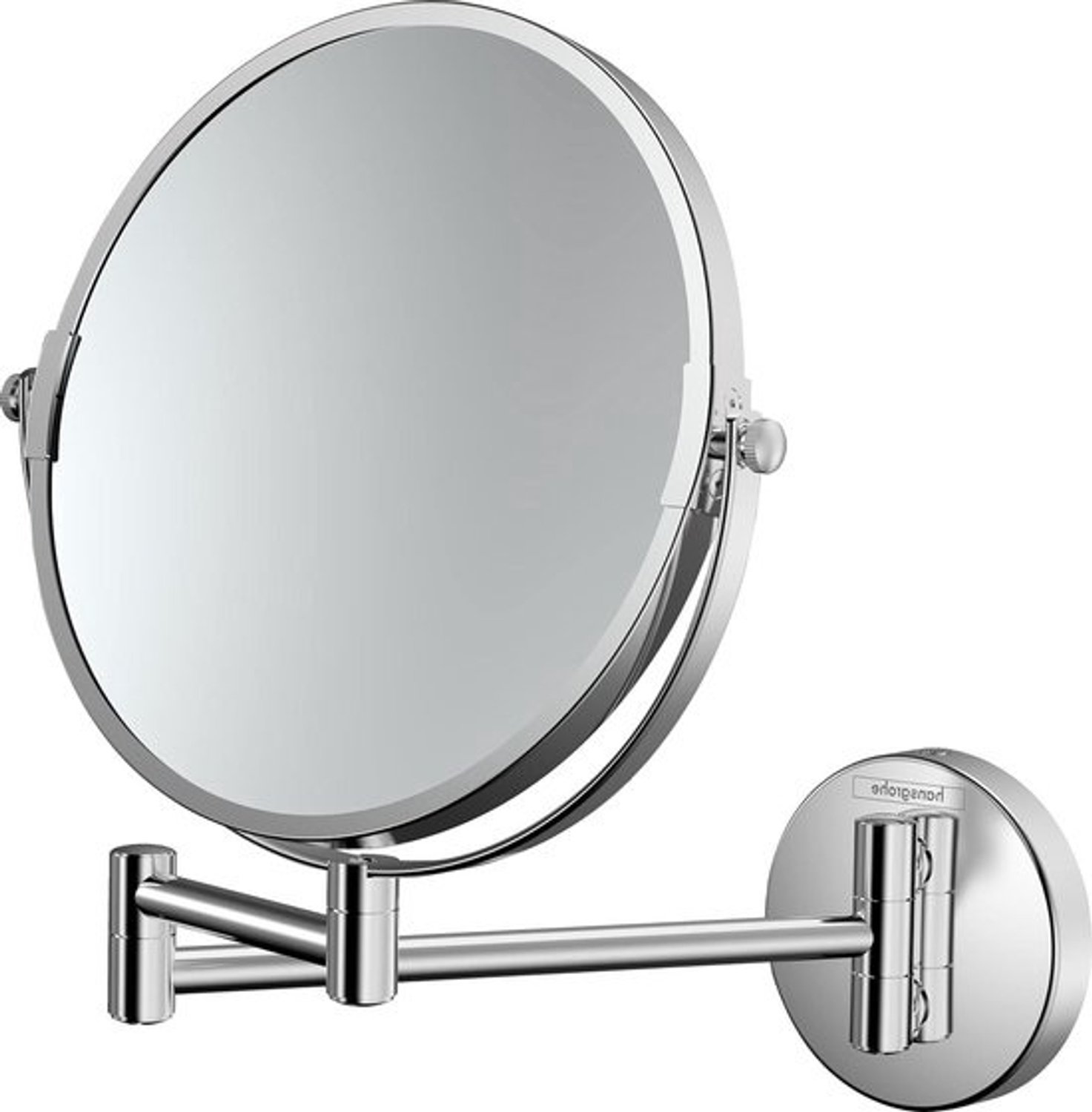 Wandmontage draaibare cosmeticaspiegel Logis Universal - scheerspiegel voor make-up, chroom Scheerspiegel