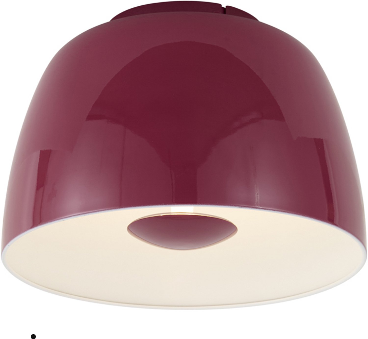 Qazqa led retro plafondlamp - Vera - paars, rond, dimbaar, 30cm, ideaal als hal, slaapkamer en woonkamer lamp