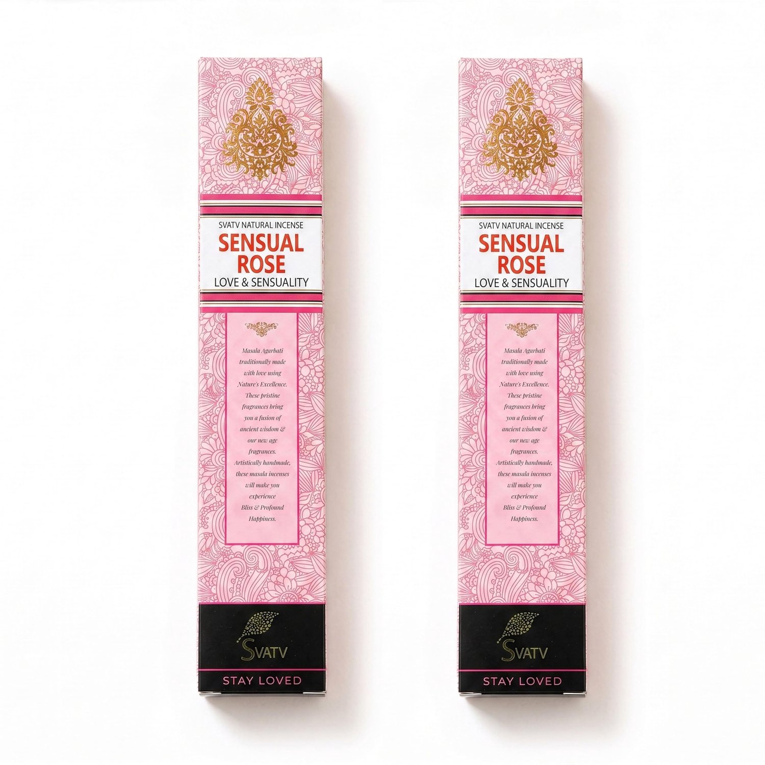 Wierook Stick 15g - 2 Stuks - Rose - Meditatie en Aromatherapie - m-winkel