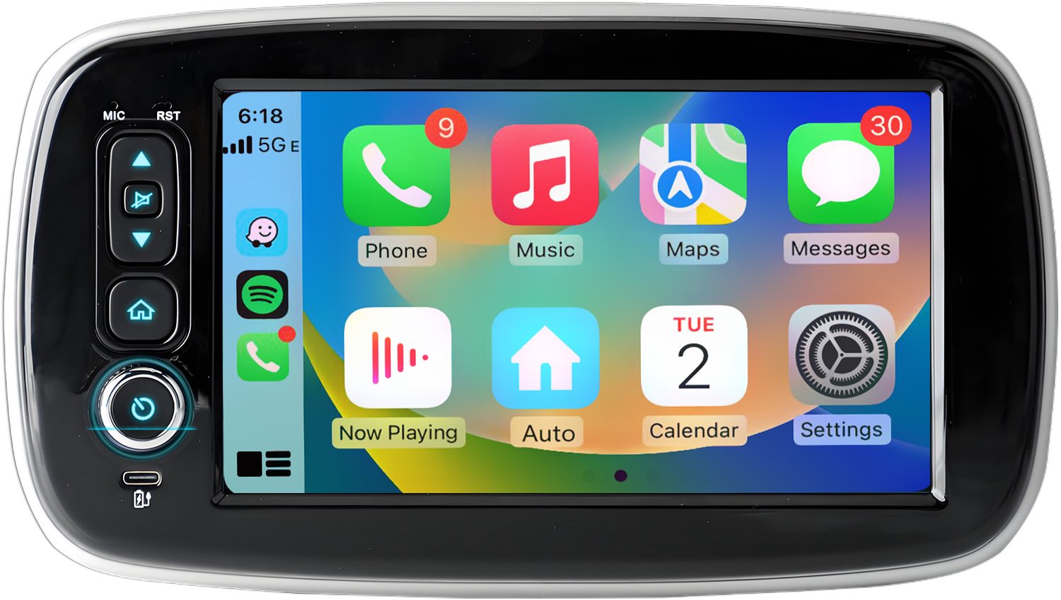 Junsun Android 15 Autoradio Geschikt Voor Mercedes Benz Smart Fortwo/Forfour 453 (2014-2022) - Draadloze CarPlay - GPS-Navigatie - Stuurwielbediening - Bluetooth - WiFi - 8 Inch Touchscreen - DSP - FM - USB