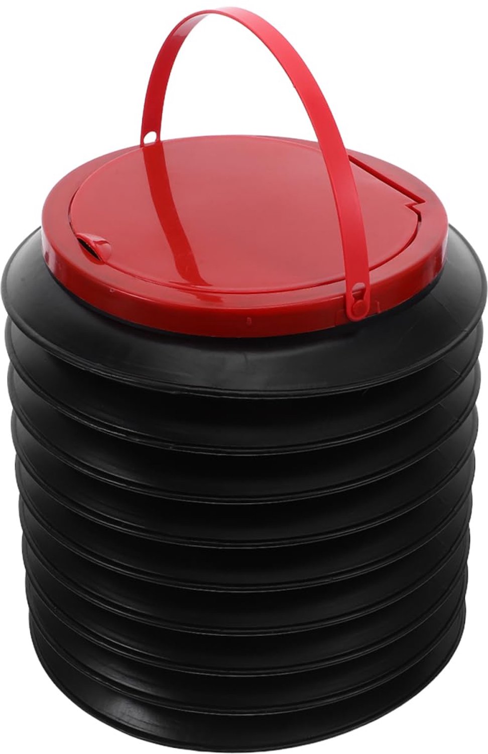 Opvouwbare autoprullenbak met deksel, 4 liter draagbare lekvrije organizer, compacte en uitschuifbare opbergcontainer