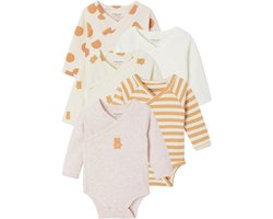 Vertbaudet Set van 5 newborn rompertjes