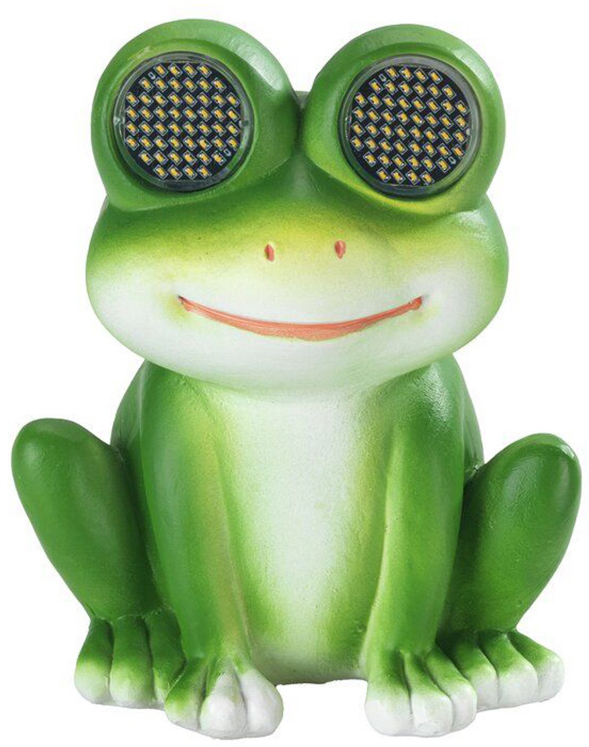 Maximex - Zonne-energie tuinfiguur kikker LED, met lichtgevende ogen, 11,8 cm x 13,5 cm