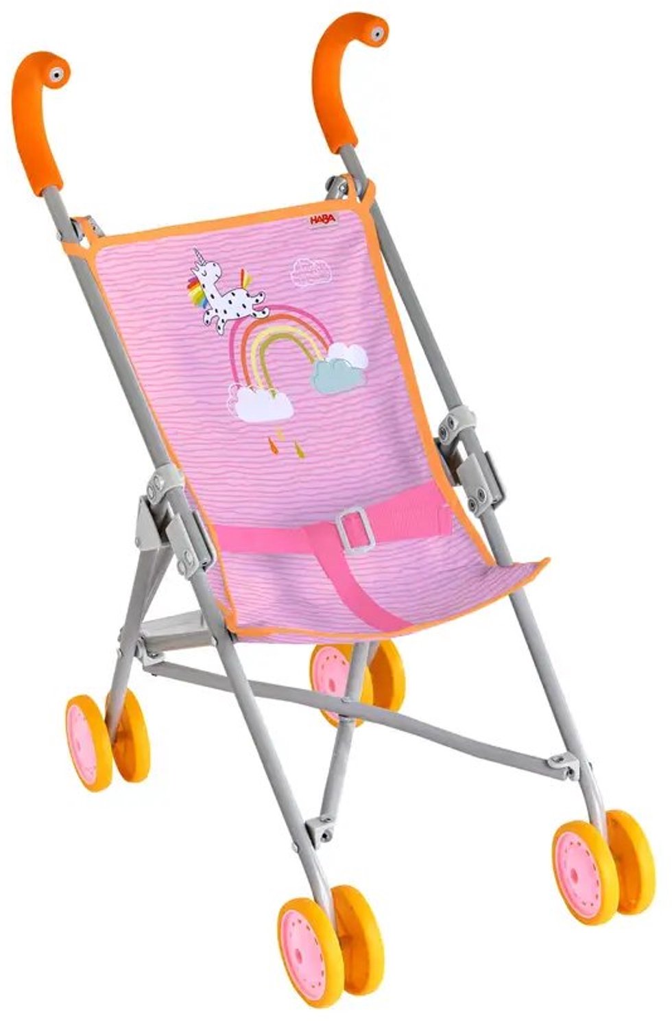 Poppen buggy - Regenboog