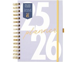 Busy B Weekplanner A5 - Academisch Jaarplanner Aug '25 - Aug '26 - Lavendel