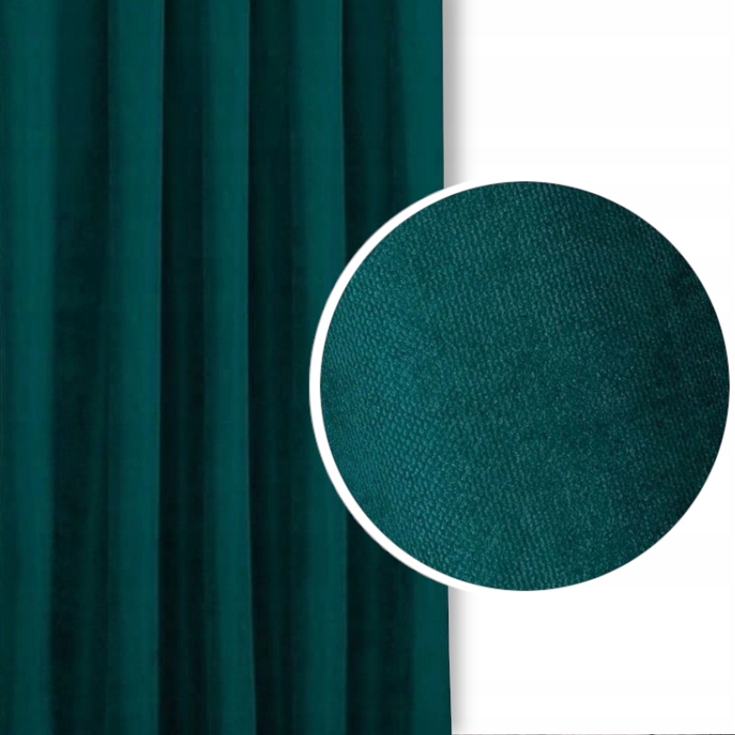 PRESTIQUA EFE Slaapkamergordijn Smeragdgroen 220x325cm - Verduisterend Smaragdgroen