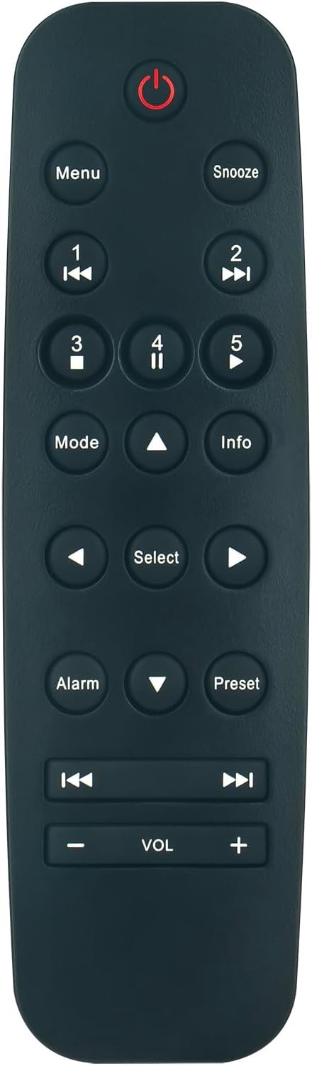DAB Radio Afstandsbediening - Vervangend Model - Ergonomisch Design - Eenvoudig in gebruik - Vemera