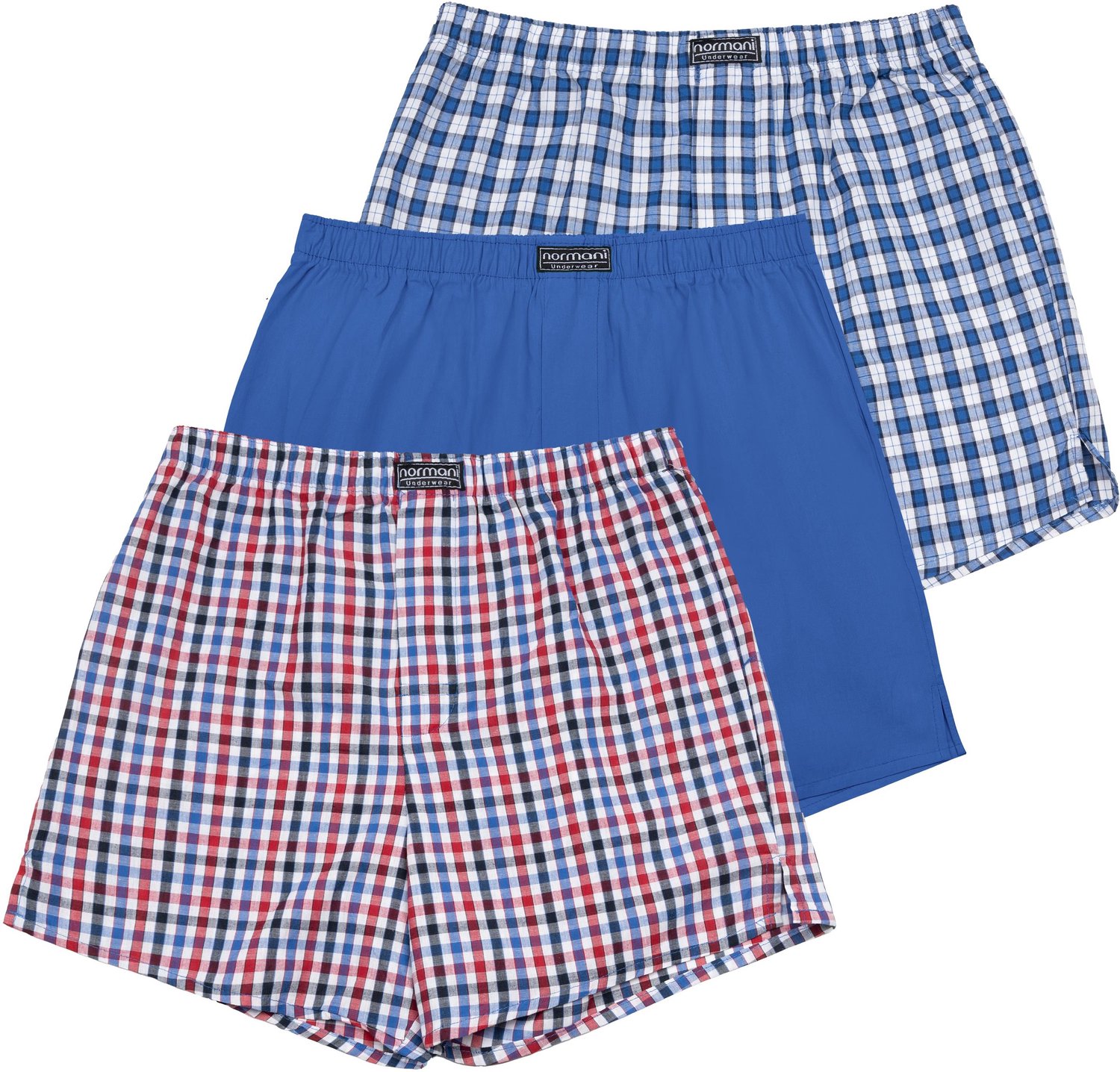 3 stuks geweven boxershorts voor heren