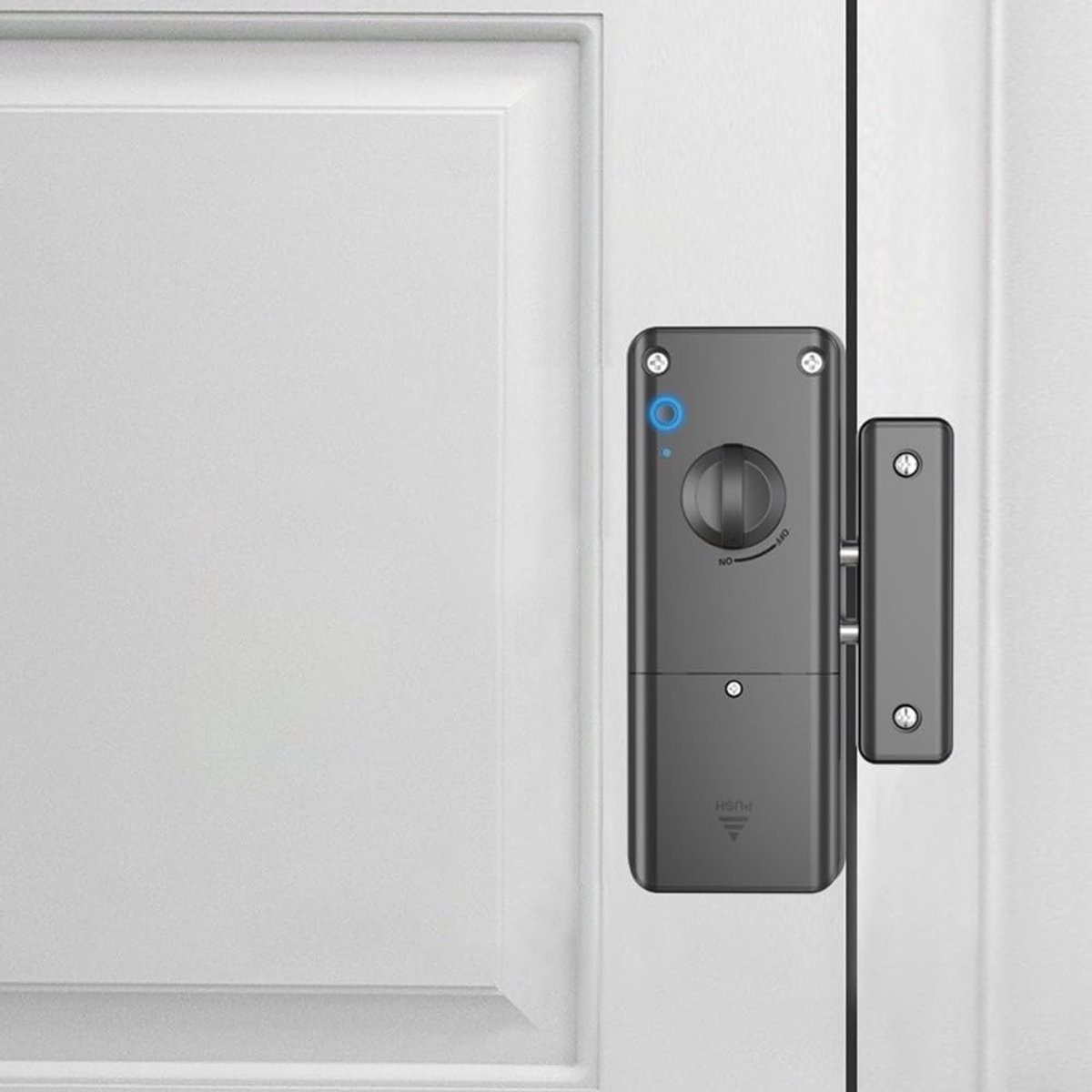 Elektrisch intelligent deurslotset - intelligent onzichtbaar deurslot, houten deurslot met IC-kaart voor het ontgrendelen van elektronisch slot, inbreker-deursloten voor binnen