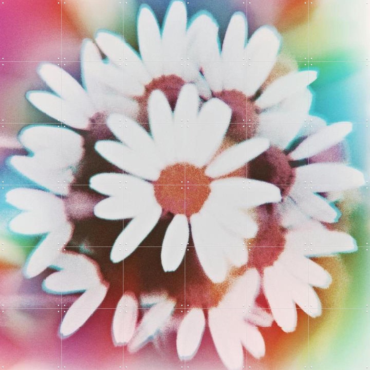 IXXI He Loves Me, Amber Lauder - 120 x 120 cm - Gratis ophangtool - Grote wanddecoratie en posters - Fotografie, Kleurrijk, Abstract, Slaapkamer