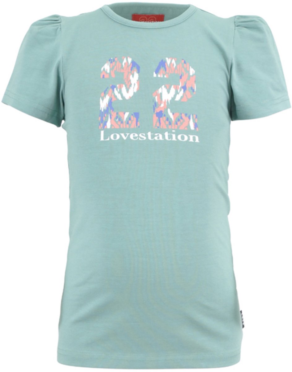 Lovestation22-Meisjes T-Shirt-Bodine-Cali waves-Aqua