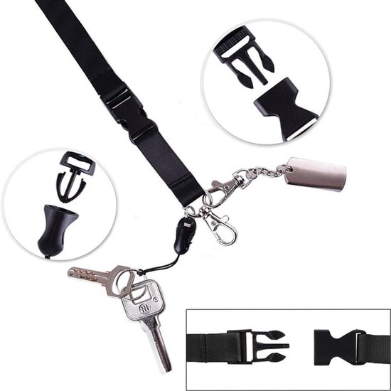 Afneembare Badgehouder met Riemclip en Uitschuifbare Reel voor Identificatie en Sleutels — afbeelding 5