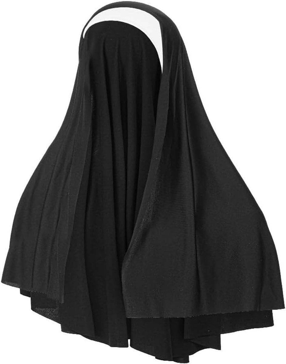 Stijlvol Hoofdbedekking voor Vrouwen met Sluiers - Kostuumaccessoire voor Halloween en Cosplay Feestjes in Zwart en Wit