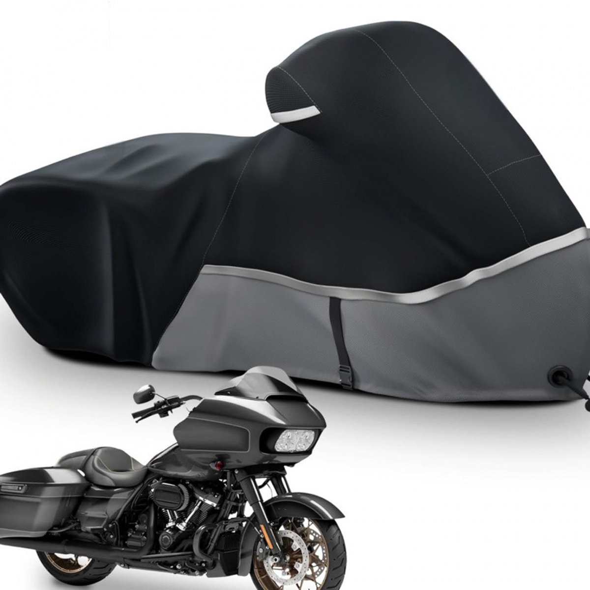 Motorfiets beschermhoes -XXL,Zwart