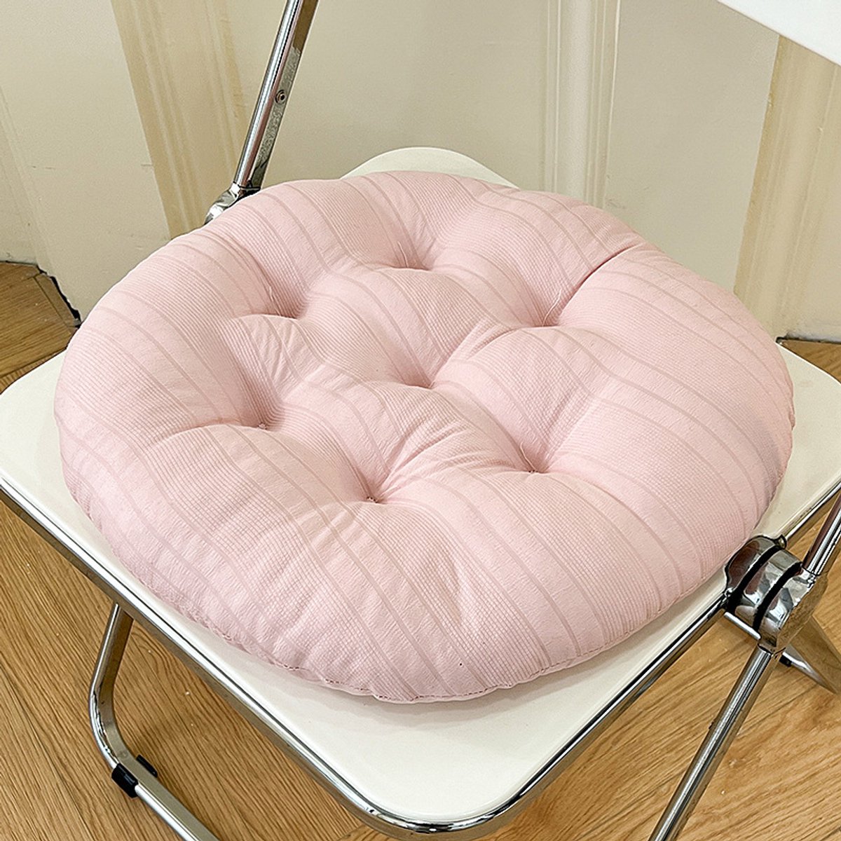 Stoelkussen – ultrazacht en warm (perfect voor een leeshoekje)-40cm*40cm，Sakuraroze