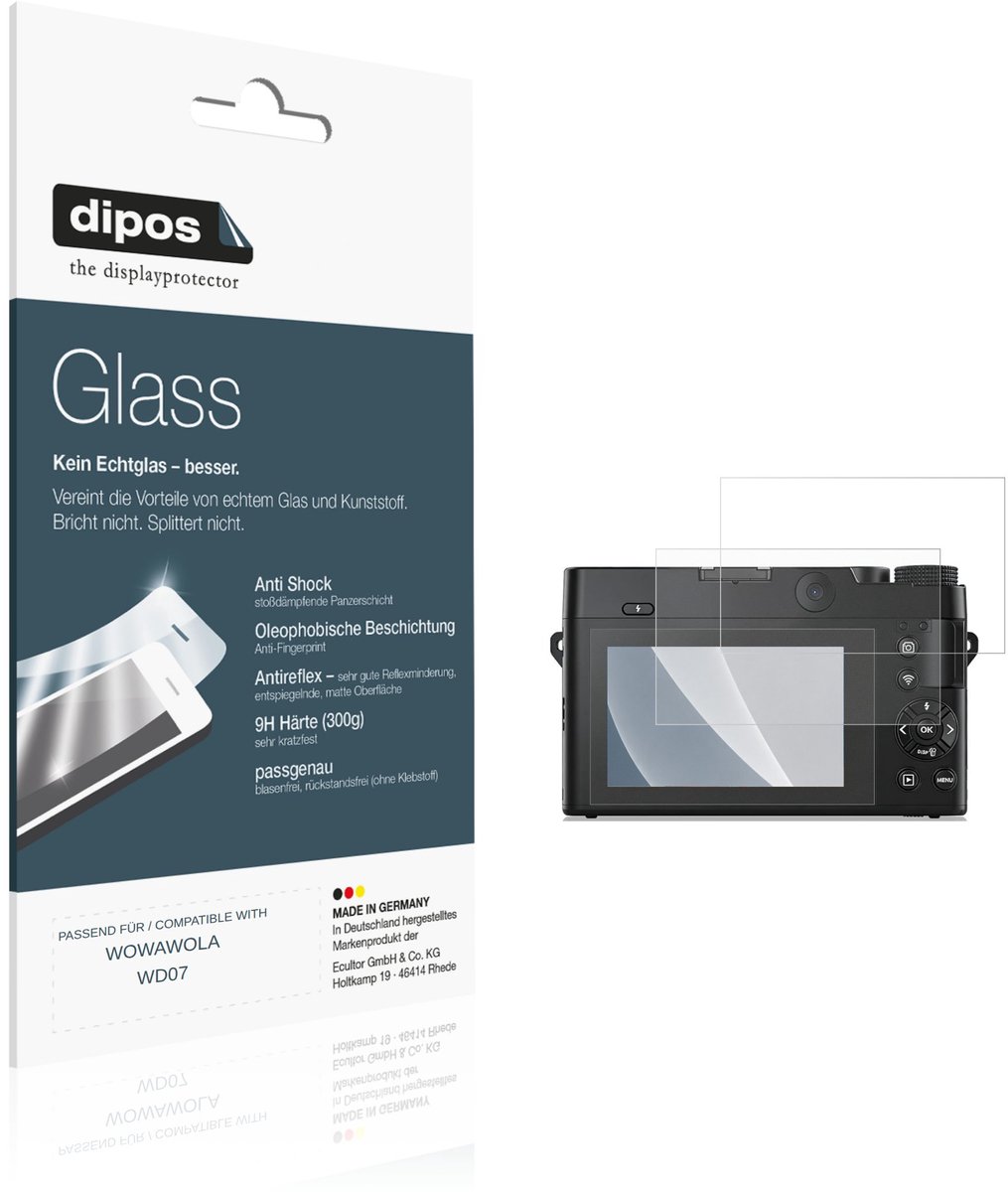 dipos – 2x Matte Pantserfolie geschikt voor WOWAWOLA WD07 | 9H Screenprotector