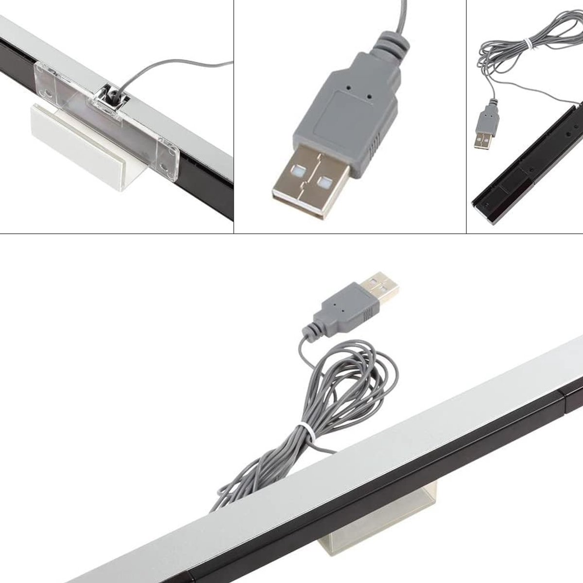 Vervangende USB Bedrade Sensorbalk voor Beweging, IR Stralen en Compatibiliteit met Spelconsole