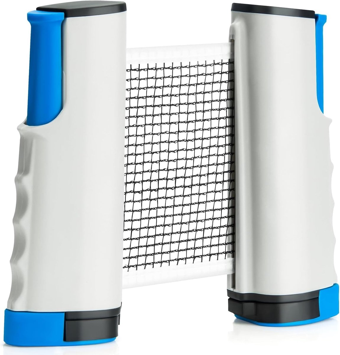 Verstelbaar tafeltennisnet met klem, ideaal voor binnen en buiten, uitbreidbaar tot 170 cm, perfect voor recreatief gebruik en toernooien