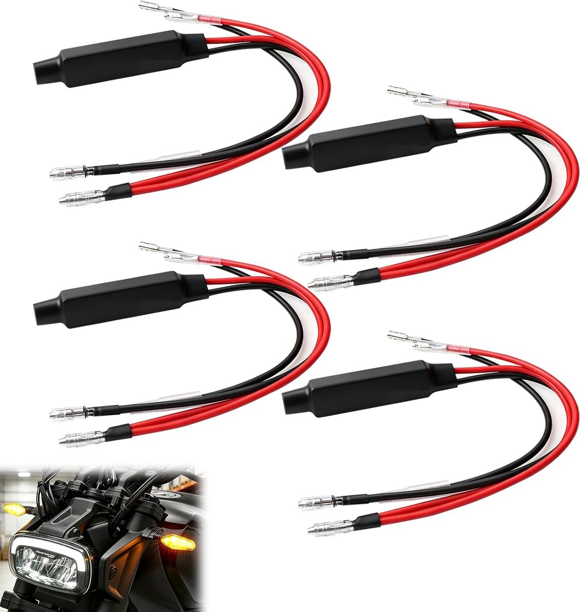 4 stuks led-motorbelastingsweerstanden DC 12 V